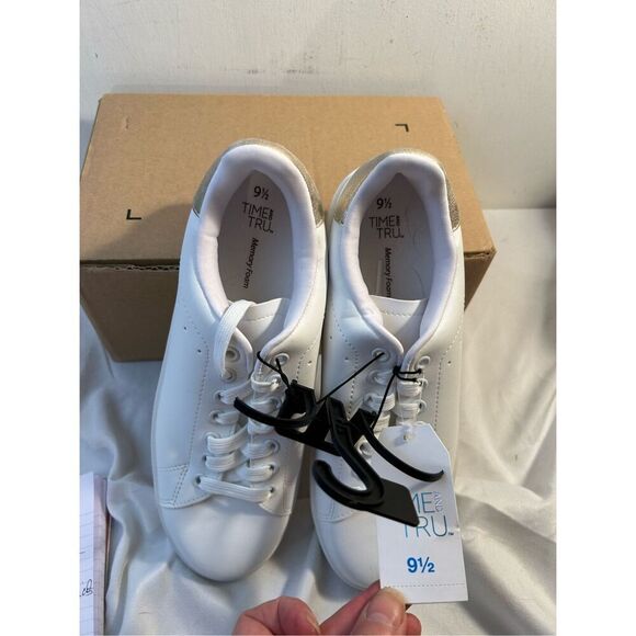 Time Tru sneakers white women’s 9.5 laces new - Picture 4 of 6